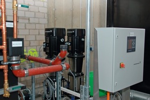  Druckerhöhungsanlage Grundfos „Hydro MPC-S2CR90-3“ mit zwei Kreiselpumpen und Steuergerät mit großem Display und bedienerfreundlicher Menüführung  