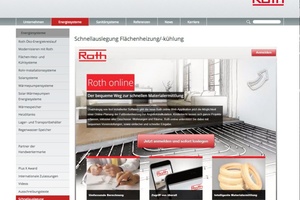  Das Schnellauslegungsprogramm „Roth Online“ ermöglicht die Planung von Fußbodenheizungen über eine Internetanwendung.  