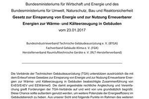  Stellungnahme zum Entwurf des Gebäudenenergiegesetzes 