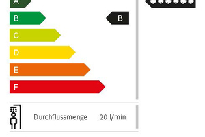  WELL ? Water Efficiency Label? für eine Duscharmatur für den öffentlichen Bereich  