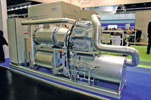  Großwärmepumpe „Sabroe HeatPAC“ mit Ammoniak als Kältemittel für Industrieanwendungen am Stand von Johnson Controls 