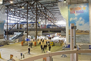  Der Zentralbahnhof von Den Haag wird derzeit umfassend saniert und modernisiert. 