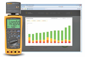  Messdaten von mehr als 30 Wireless-Messgeräten aus der Fluke-„Connect“-Serie können über WLAN erfasst werden, wodurch die manuelle Aufzeichnung von Messungen überflüssig wird.  