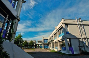  Fotocollage des Campus in Steinfurt mit dem Fachbereich Energie, Gebäude, Umwelt  