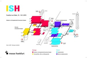  Der Hallenplan zur ISH 2013 