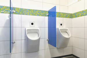  Die Urinale ermöglichen mit der „Sigma01“ automatisches Spülen 