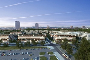  In drei Bauabschnittenn wird die Bürogebäudeanlage NuOffice in München errichtet 