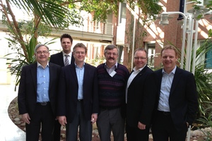  Die neu gewählten Vorstandsmitglieder des VFW: Peter Paul Thoma, Benedikt Zimmermann, Peter Schwarz, Raimund Käser, Christian Bolsmann, Dr. Reiner Borsdorf 