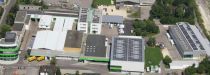 Die neuen Photovoltaikanlagen auf den Werksd?chern der Gr?nbeck Wasseraufbereitung GmbH in H?chst?dt