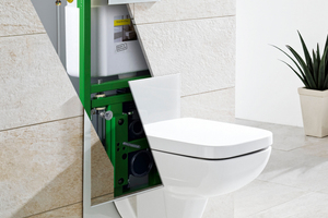  Das „Eco Plus WC“-Element von Viega bietet Flexibilität und Komfort für jedes Alter 