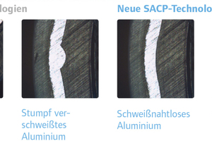  Das nahtlos extrudierte Aluminiumrohr verhindert das Eindringen von Sauerstoff und kompensiert Rückstellkräfte und Längenausdehnung. 