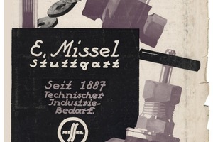  Seite aus einer Missel Preisliste aus den 1940er-Jahren 