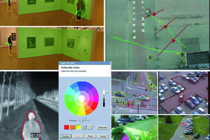  Die Farbfilterfunktionen der „Intelligenten Video Analysis Software“ (IVA 3.5) von Bosch Sicherheitssysteme erlauben es, die Objektfarbe oder sogar eine Kombina­tion von Farben als Erkennungskriterium anzugeben 