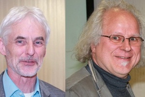  Mit der fbr-Ehrennadel werden Personen, wie Klaus W. König (links) und Erwin Nolde (rechts) ausgezeichnet, die sich in besonderer Weise für die Fachvereinigung Betriebs- und Regenwassernutzung engagiert haben. 