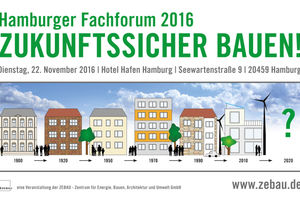 Auf dem Hamburger Fachforum 2016 wird der Frage nachgegangen, wie zukunftssicheres Bauen aussehen kann. 