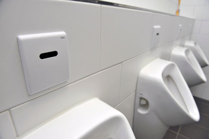 Tece hat im gesamten Gebäude seine Spültechnik verbaut, dazu gehören sowohl Waschtisch- als auch WC- und Urinal-Module 