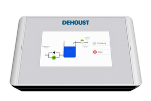  Die Steuerung „DehoustConnect“ macht die Einstellung und Überwachung einfach: Durch den 7“-Touchscreen mit grafischer Anzeige ist die Bedienung so intuitiv wie bei einem Smartphone 