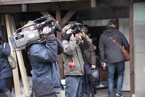  Großes Medieninteresse beim Richtfest 