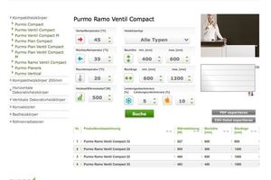  Purmo Leistungskalkulator für Niedrigtemperatur-Heizkörper  