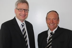  Die Geschäftsführer der Uponor AG Schweiz: Andreas Kregler (links) und Hans Jörg Schwarz 