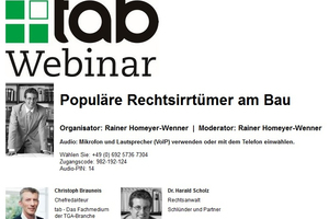  tab Webinar "Populäre Rechtsirrtümer am Bau" 