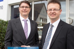  Jürgen Walcher (links), Geschäftsführer und Gesellschafter der Walcher Meßtechnik GmbH und Jens Amberg, Geschäftsführer der neu gegründeten Luftmeister GmbH 