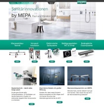 Startseite der neuen MEPA-Homepage 2016