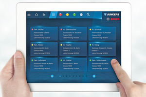  Alle Heizungsanlagen auf einen Blick – "HomeCom Pro" bindet Heizungsanlagen von Kunden in ein effizientes Planungstool für Service-Einsätze ein.  