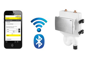  Bluetooth-Übertragung per Smartphone an die „KHS-HS2“-Hygienespülung 