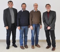 Die Professoren Martin Becker, Alexander Flo?, Stefan Hofmann und Roland Koenigsdorff (v.l.n.r.) bringen die Energieforschung an der Hochschule Biberach weiter voran. 