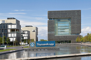  Der Campus um das ThyssenKrupp-Hauptquartier wird um weitere Gebäude ergänzt. 