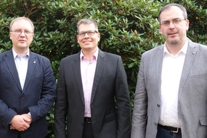  Der 2017 gewählte LONmark Deutschland-Vorstand (v.l.n.r.):Matthias Lürkens, Jan Spelsberg und Martin Mentzel. 