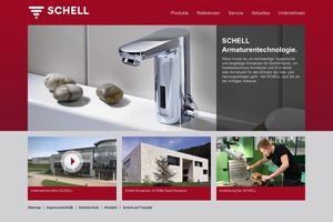 Der Armaturenhersteller Schell hat seine Website komplett überarbeitet  