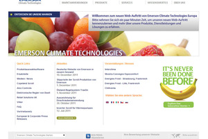  Emerson Climate Technologies Website in neuem Gewand 