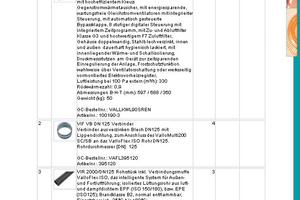  Anhand der Stücklisten lassen sich Leistungsverzeichnisse, respektive Angebote generieren. 