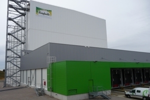  Das neue Tiefkühllager von Bonduelle bietet Platz für 24.000 Paletten 