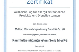  Die Auszeichnung mit dem ECARF-Prädikat gibt Sicherheit für Allergiker 