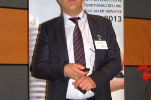  Yusuf Kör, Regionalleiter Mitte für den Bereich Gebäudeautomation bei Saia-Burgess, hielt einen Vortrag auf dem TGA Fachforum in Frankfurt<br /> 