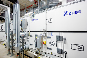  30 „X-Cube“-RLT-Geräte sorgen mit 450.000 m³/h Volumenstrom für Frischluft im Gebäude 