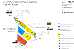  Hallenplan zur GET Nord 2014 