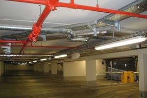  Sprinklerrohre in der Garage 