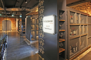  Im Keller der Alten Oberpostdirektion hat im April 2015 die wineBank in Hamburg eröffnet.  