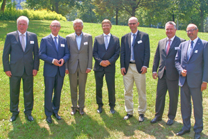  Vorstand und Geschäftsführung des FGK (v.l.n.r.): Robert Baumeister, Prof. Dr.-Ing. Ulrich Pfeiffenberger, Karl-Walter Schuster, Günther Mertz, Marc-Oliver Stulz, Michael Bauer, Gerhard Warnke. Es fehlt: Manfred Greis. 