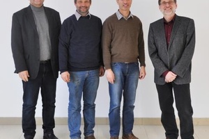  Die Professoren Martin Becker, Alexander Floß, Stefan Hofmann und Roland Koenigsdorff (v.l.n.r.) bringen die Energieforschung an der Hochschule Biberach weiter voran.  