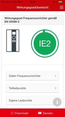 Das Danfoss-„ecoSmart2“-Tool dient zur einfachen Kalkulation der Verluste in Teillast. Das Softwarewerkzeug erlaubt es auch, ein Zertifikat f?r den Antrieb zu erstellen.