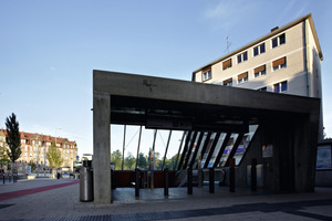  Die U-Bahnstation „Friedrich-Ebert-Platz“ in Nürnberg 