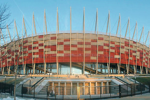  Das Nationalstadion in Warschau hat eine Kapazität von rund 55000 Sitzplätzen  