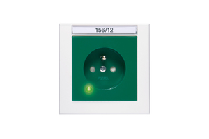  Die grüne LED in der Steckdose signalisiert Betriebsbereitschaft und ist bis zu zehn Jahre wartungsfrei im Einsatz. 