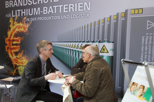  Wagner stellte im Umfeld des Ausstellungsbereichs „MobiliTec“ seine Brandschutzlösungen für die Produktion, Lagerung und den Transport von Lithium-Batterien vor; seinen ersten Auftritt auf der Hannover Messe beendete Wagner mit einem überaus positiven Faz 