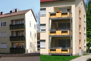  Energetische Sanierung eines Mehrfamilienhauses der BGZ in Stuttgart aus den 1950er Jahren mit einer Wohnfläche von 1150 m² 